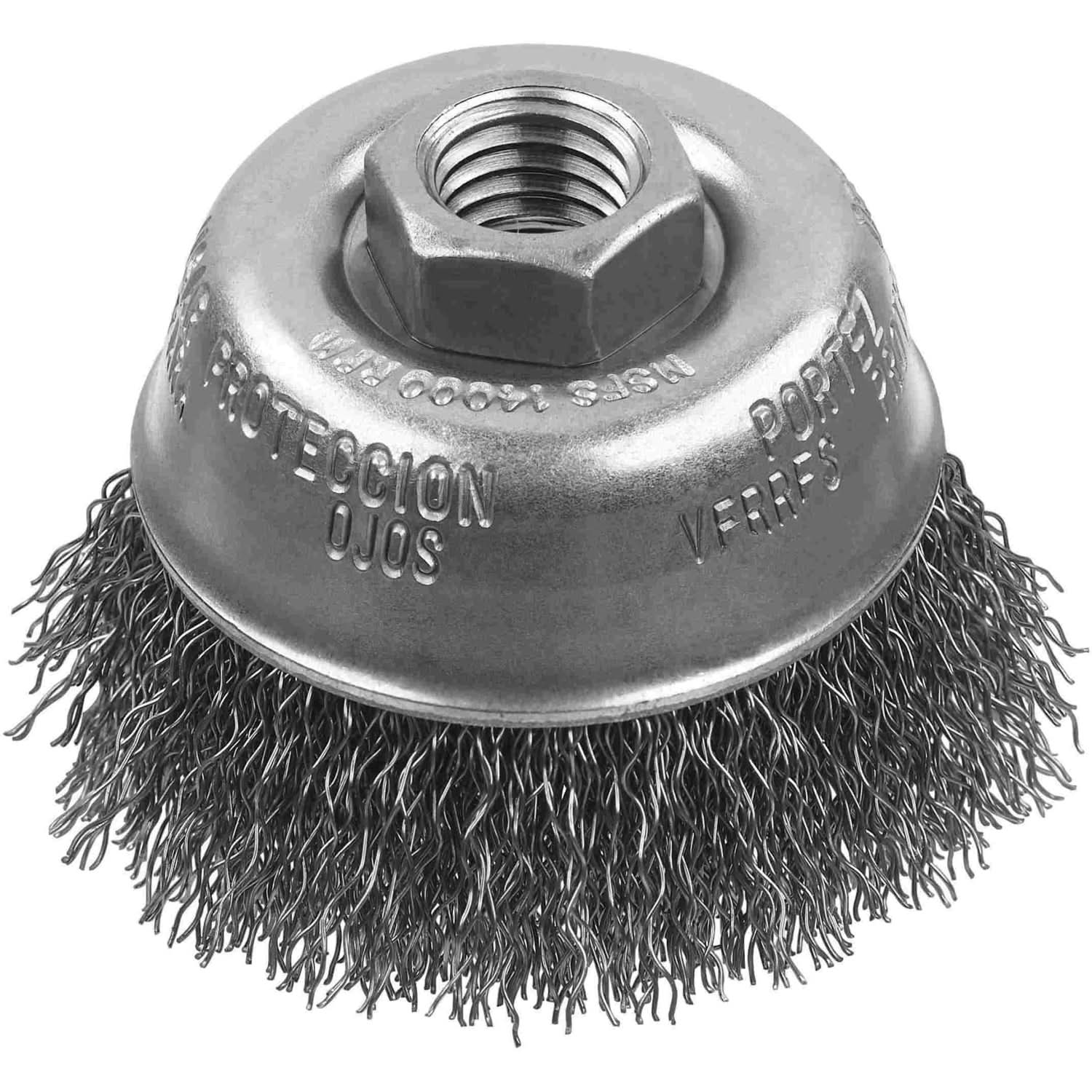 DeWalt DW49151 4" x 5/8"-11 XP .014 Carbon Crimp Wire Cup Brush