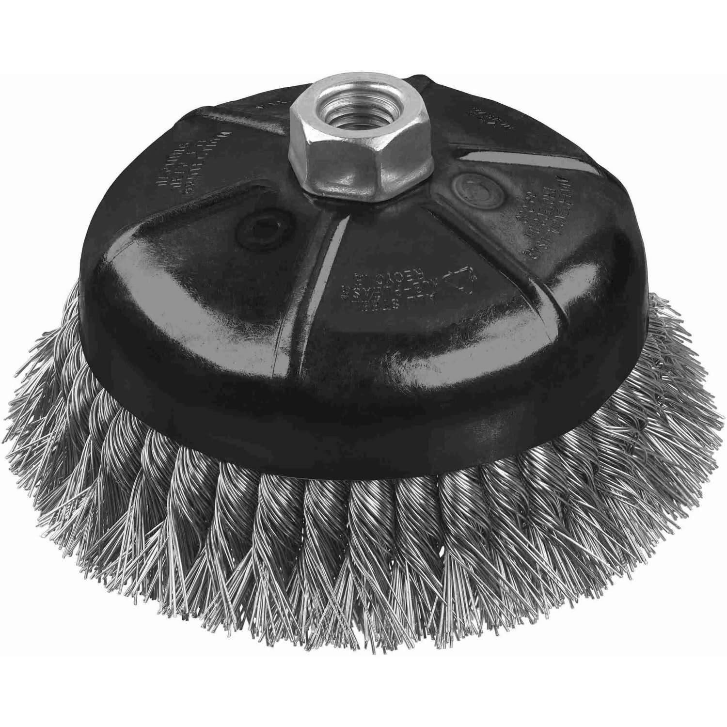DeWalt DW4916 4" x 5/8"-11 HP .020 Carbon Knot Wire Cup Brush