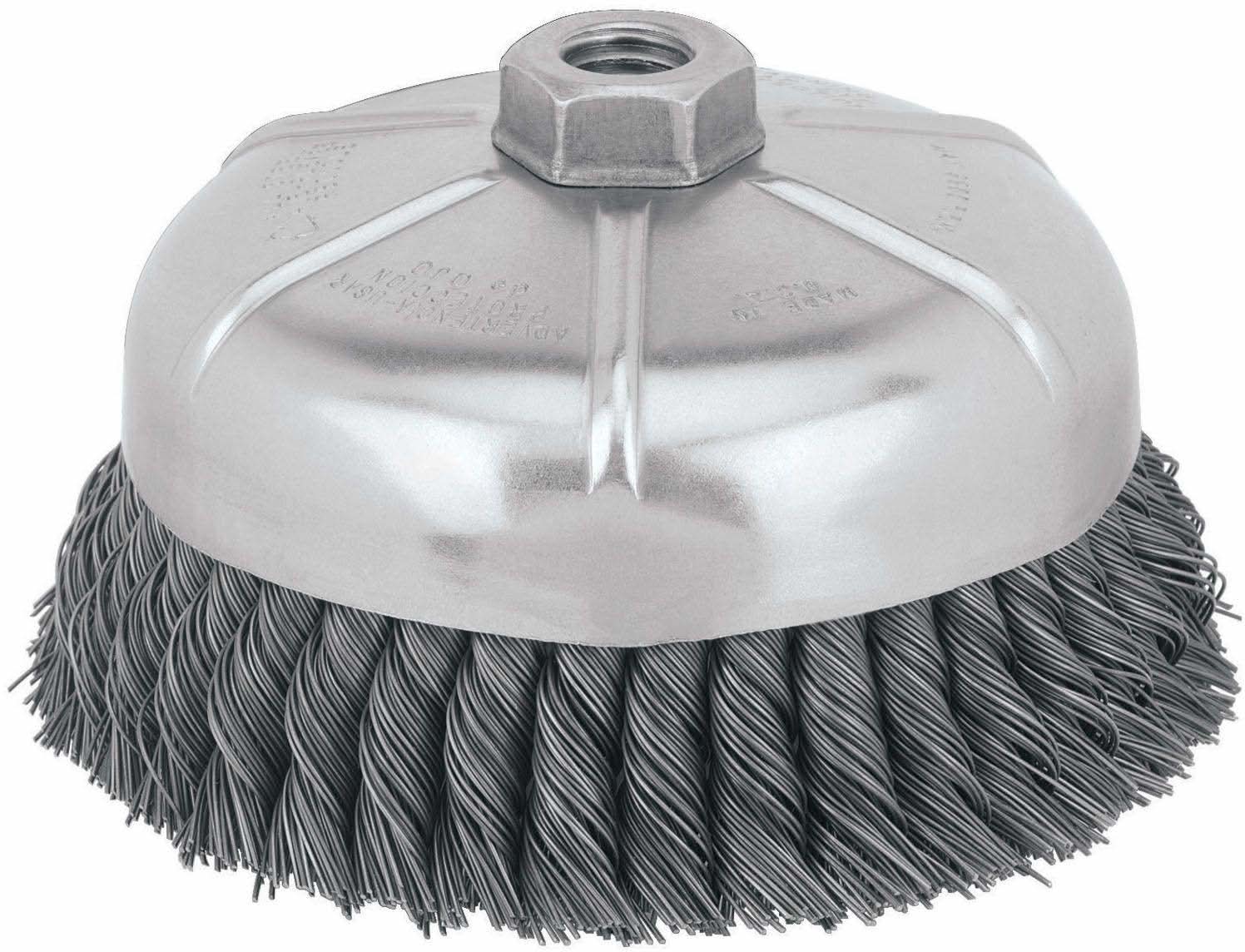 DeWalt DW4917 6" x 5/8"-11 HP .020 Carbon Knot Wire Cup Brush