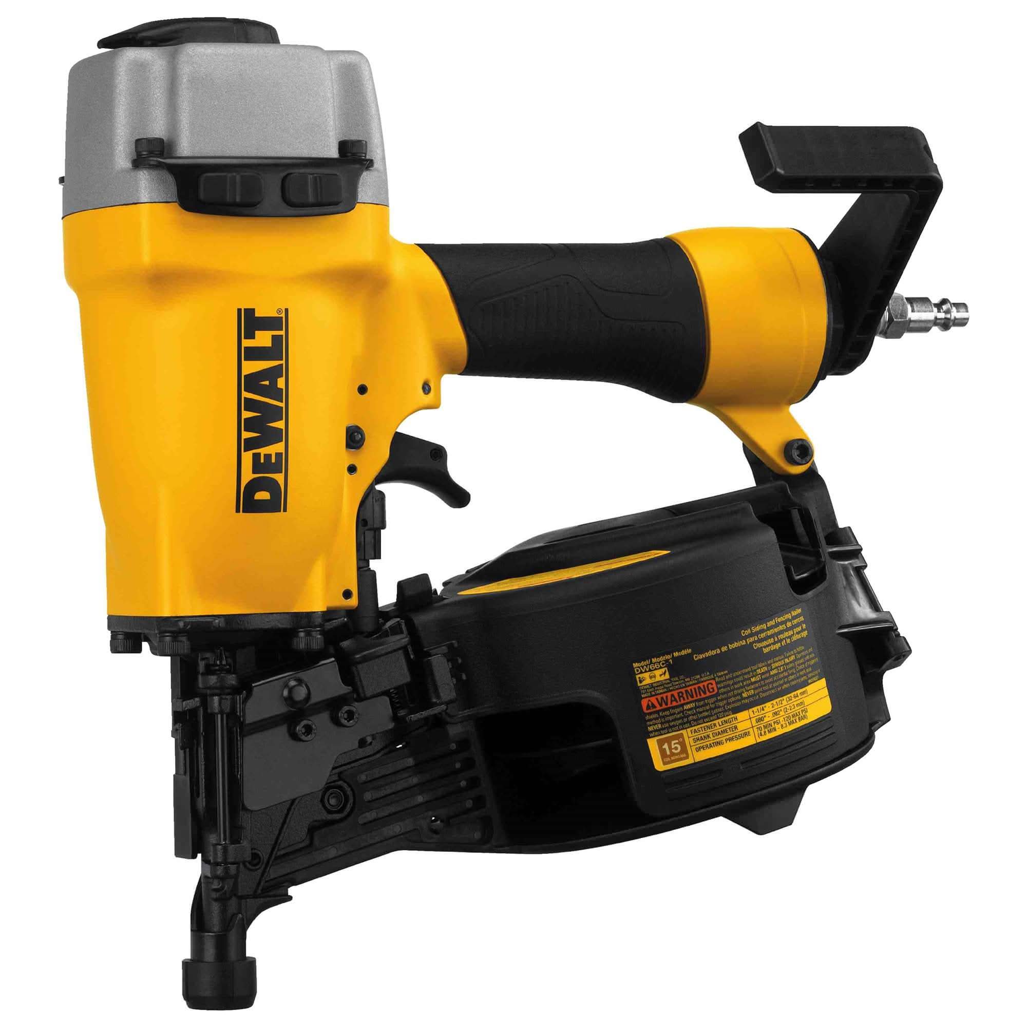 Dewalt DW66C-1 15 Degree Coil Siding And Fencing Nailer – Tool Nut