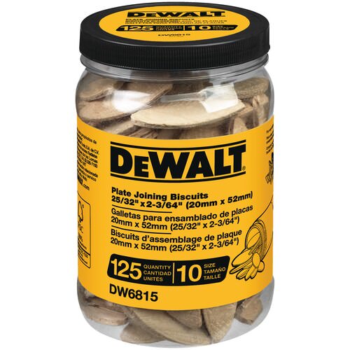 DeWalt DW6815 No. 10 Size Biscuits, 125-Pack