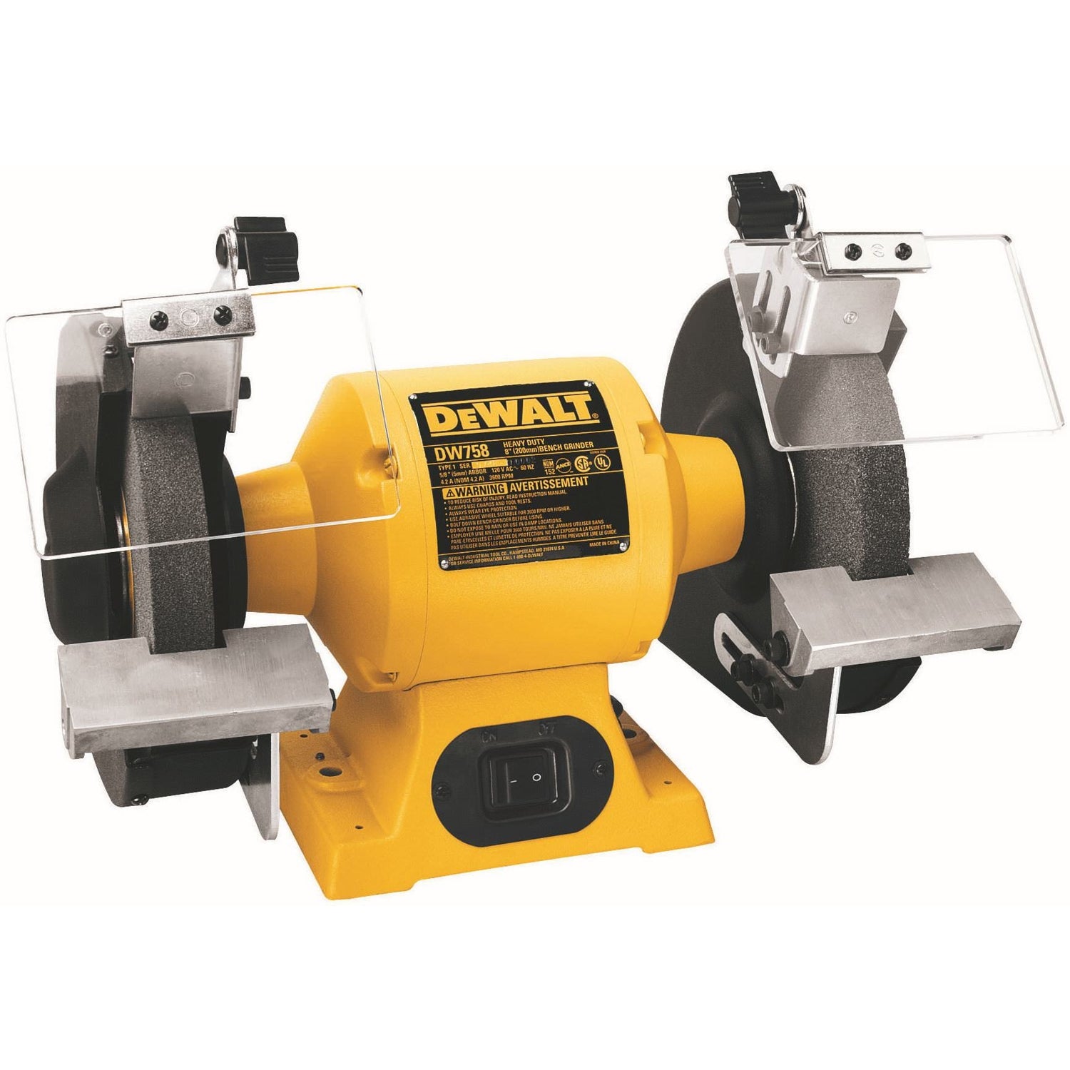 DeWalt DW758 8" (205mm) Bench Grinder