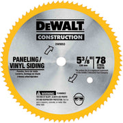 DeWalt DW9053 5-3/8 in. 80-Tooth Steel Saw Blade (Vinyl/Paneling)