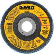 DeWalt DWA8206 4-1/2" x 7/8" 40 Grit Zirconia T29 Flap Disc