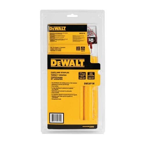 DeWalt DWCAP1M Caps and 18 Gauge 5/16-Inch Crown SL Style Staples 1,000-Pack