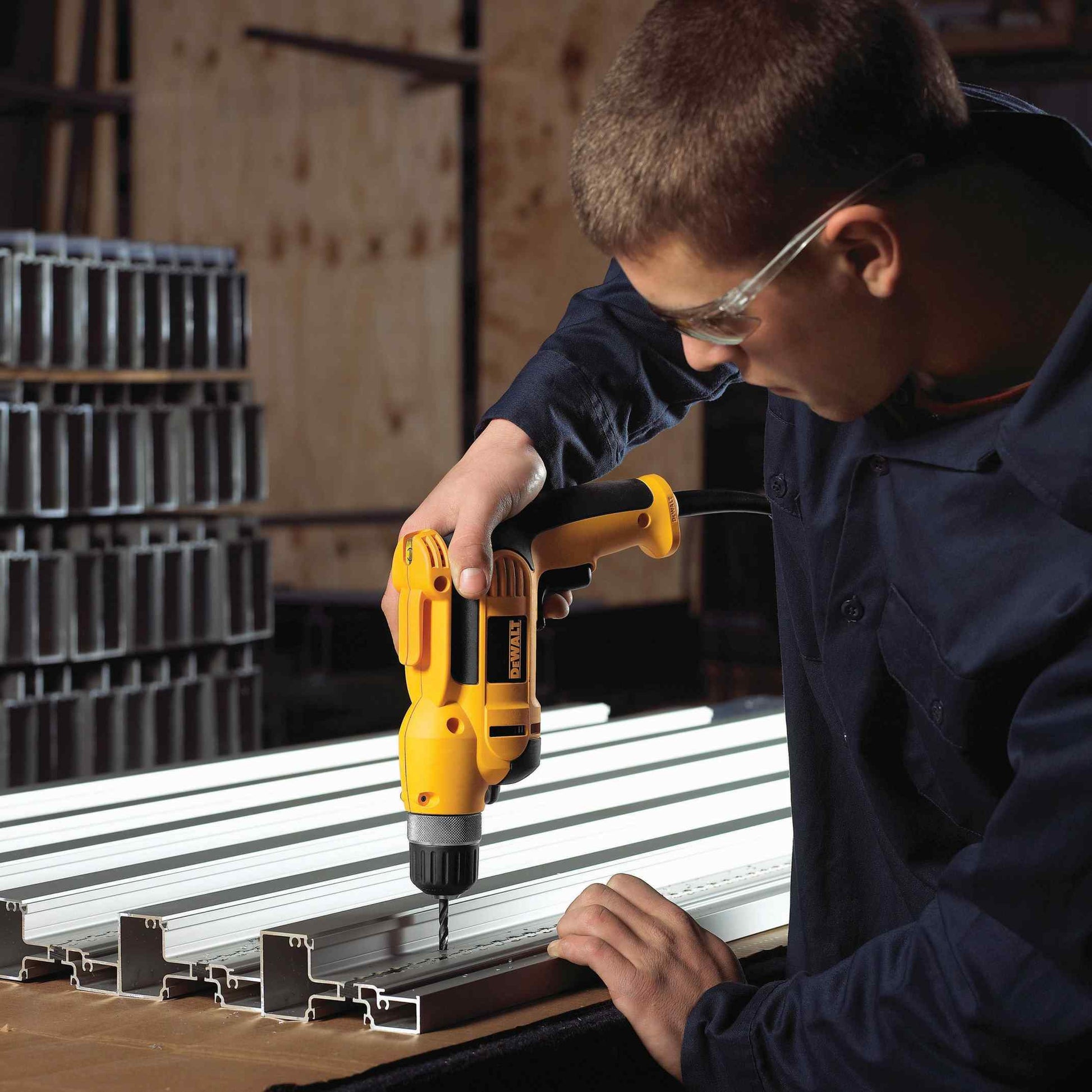 DeWalt DWD110K 3/8" (10mm) VSR Pistol Grip Drill Kit with Keyless Chuck