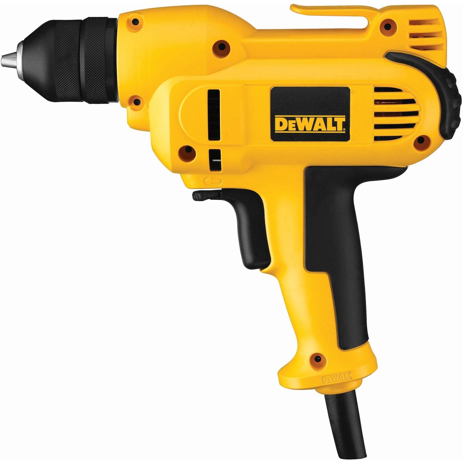 DeWalt DWD115K 3/8" (10mm) VSR Mid-handle Drill Kit with Keyless Chuck