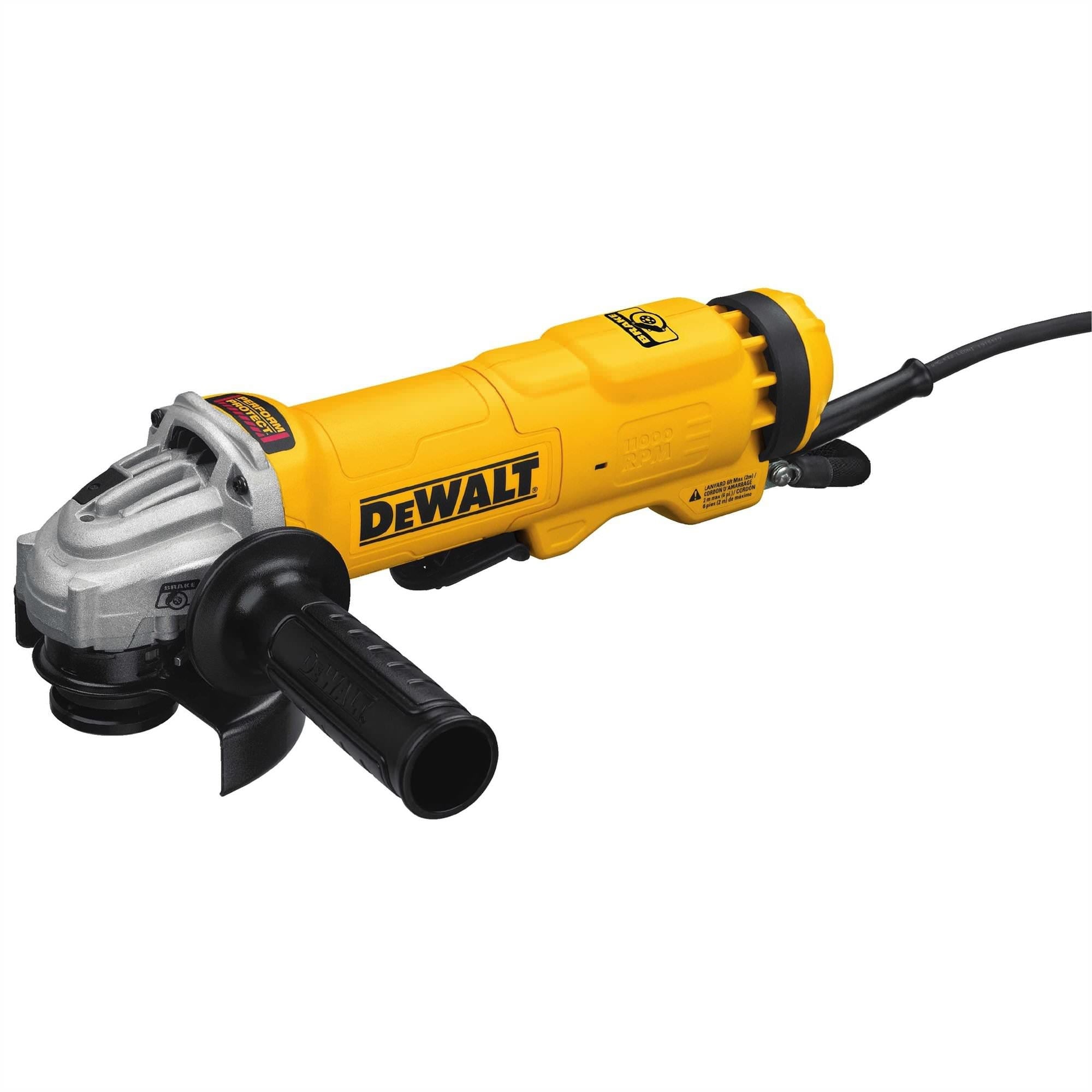 Dewalt DWE4222N 4.5" Small Angle Paddle Switch Angle Grinder with Brake and No-Lock On