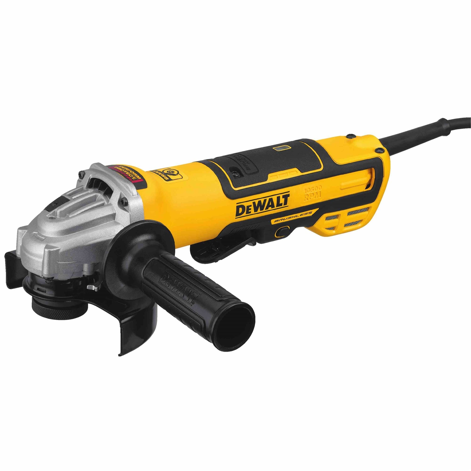 DeWalt DWE43214 5" Brushless Paddle Switch Small Angle Grinder With Kickback Brake