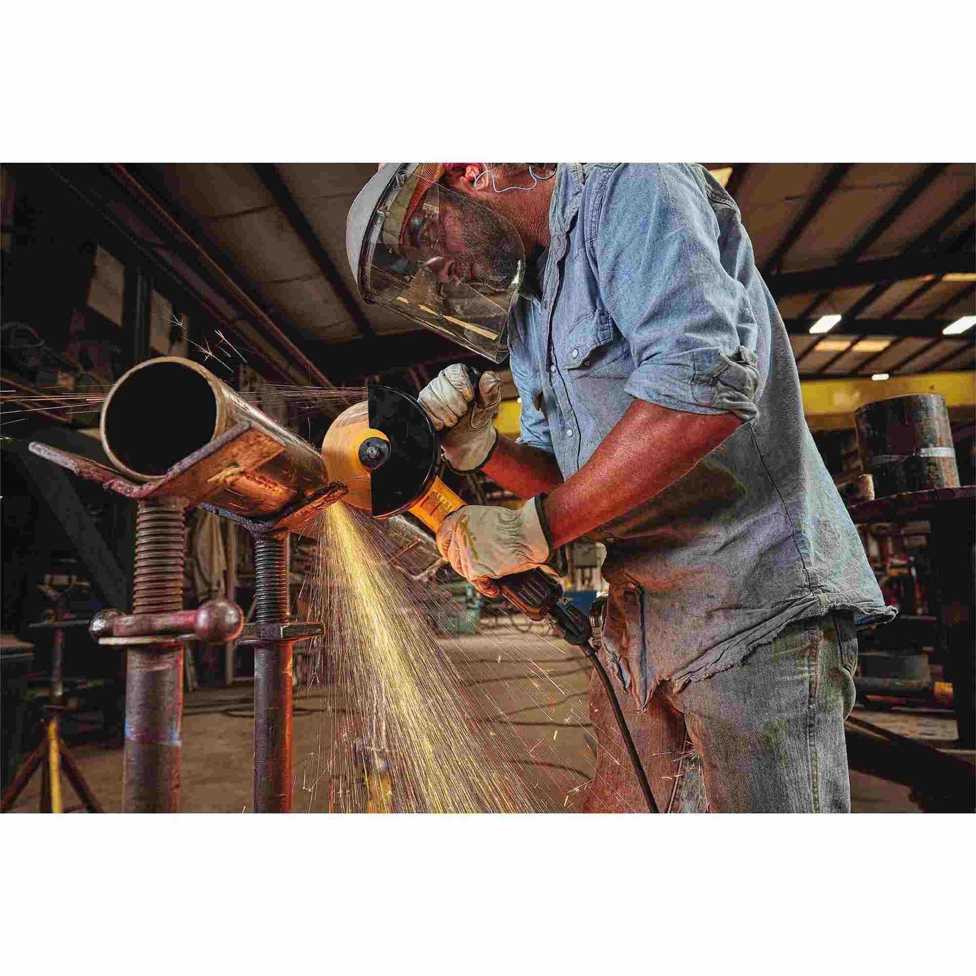 DeWalt DWE43244N 5 In. / 6 In. Brushless Paddle Switch Small Angle Grinder With Kickback Brake, No Lock