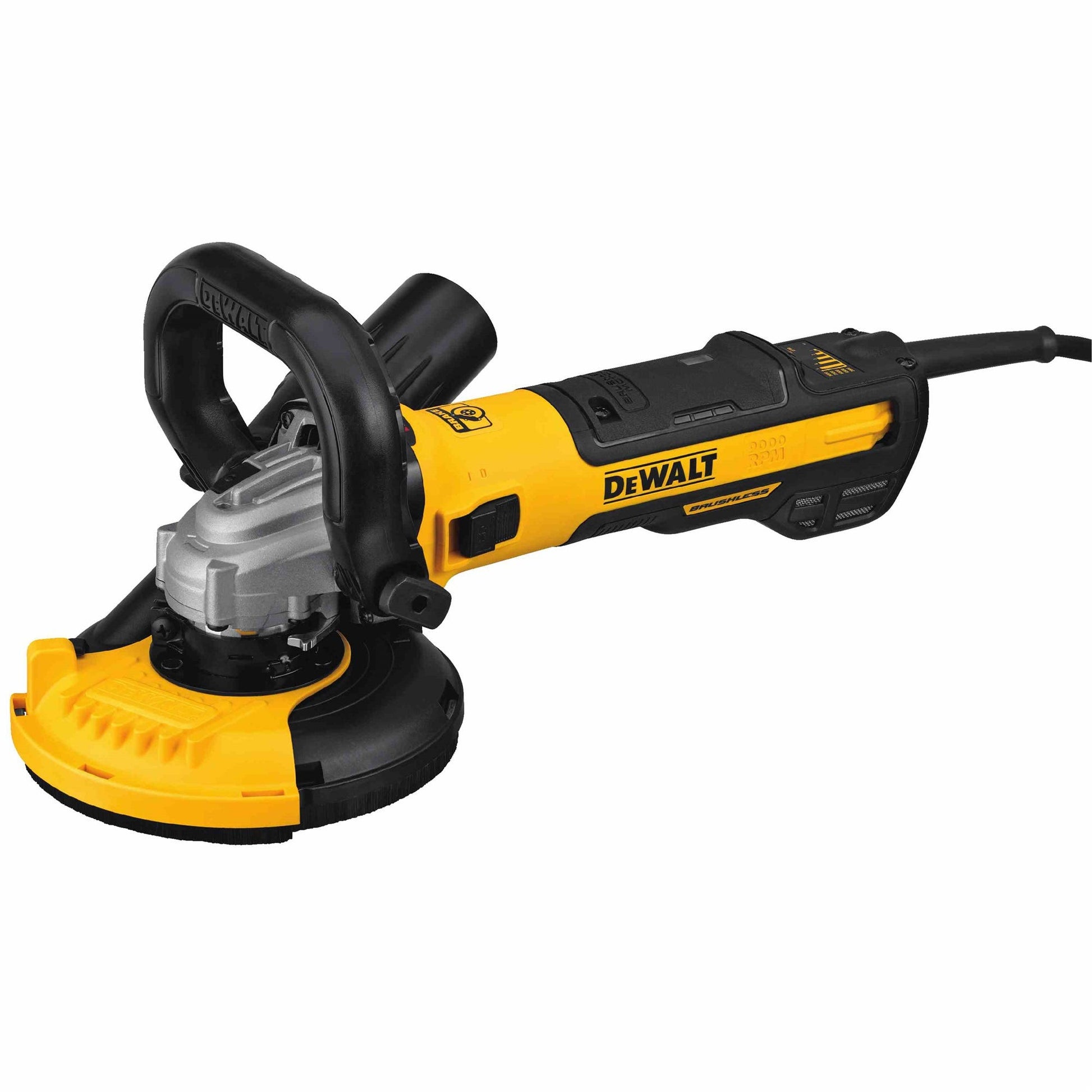 DeWalt DWE46253 5" Brushless Surfacing Grinder Kit With Kickback Brake