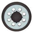 DeWalt DWE64233 5-Inch Eight Hole Hook & Loop Pad - Medium