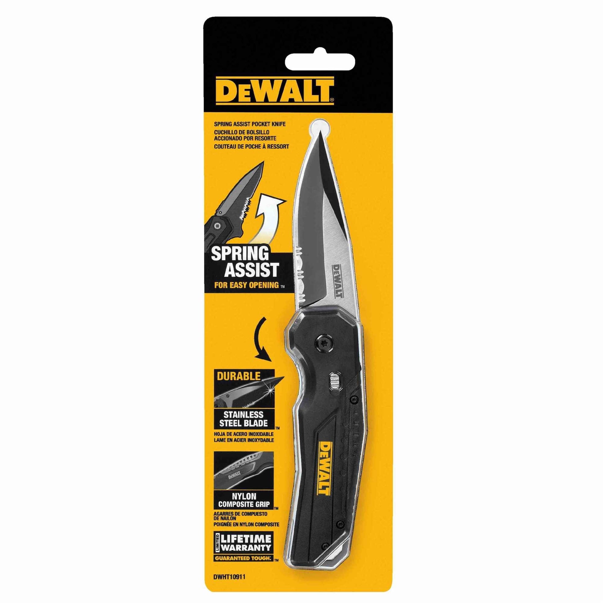 DeWalt DWHT10911 Spring Assist Pocket Knife