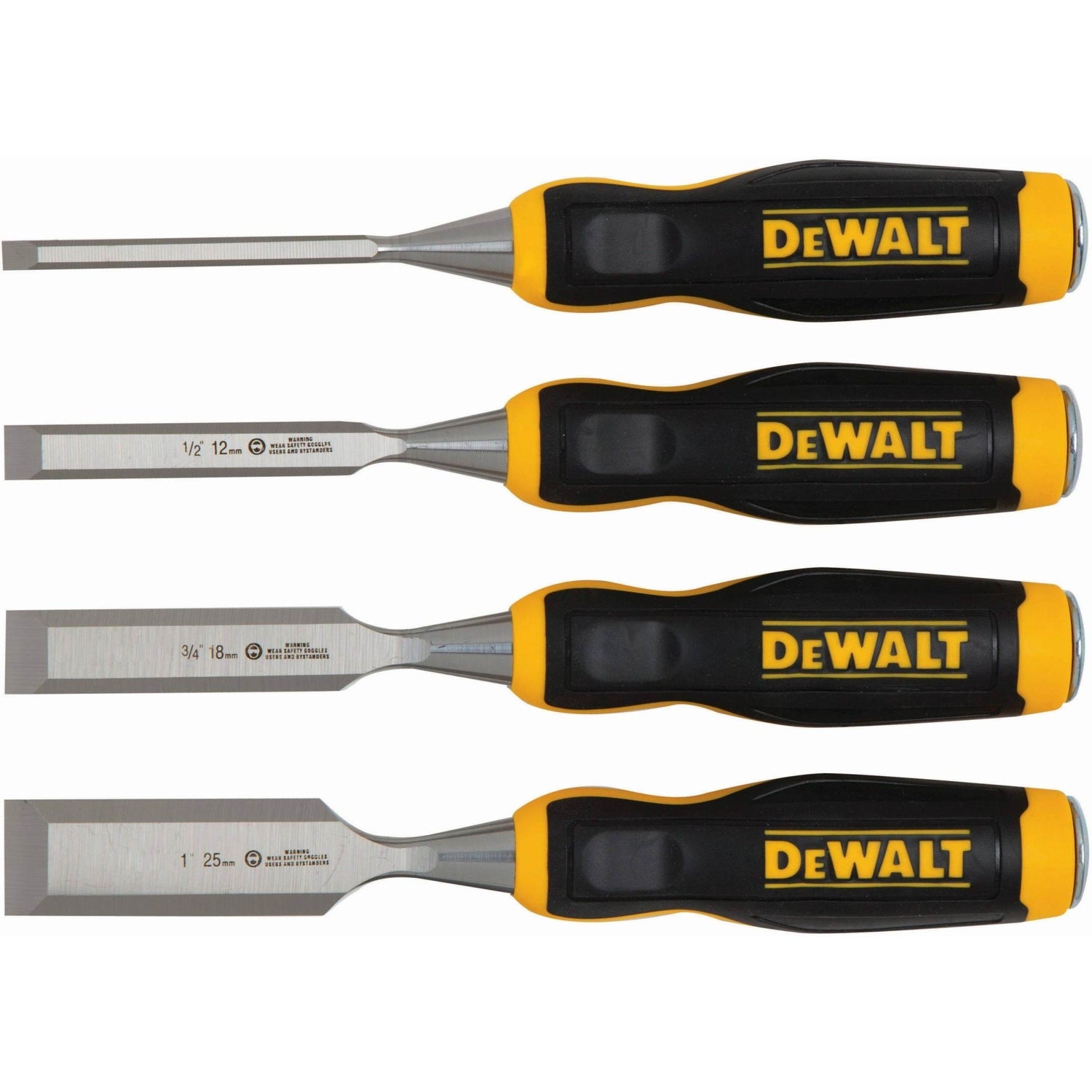 DeWalt DWHT16063 4-Piece Wood Chisel Set