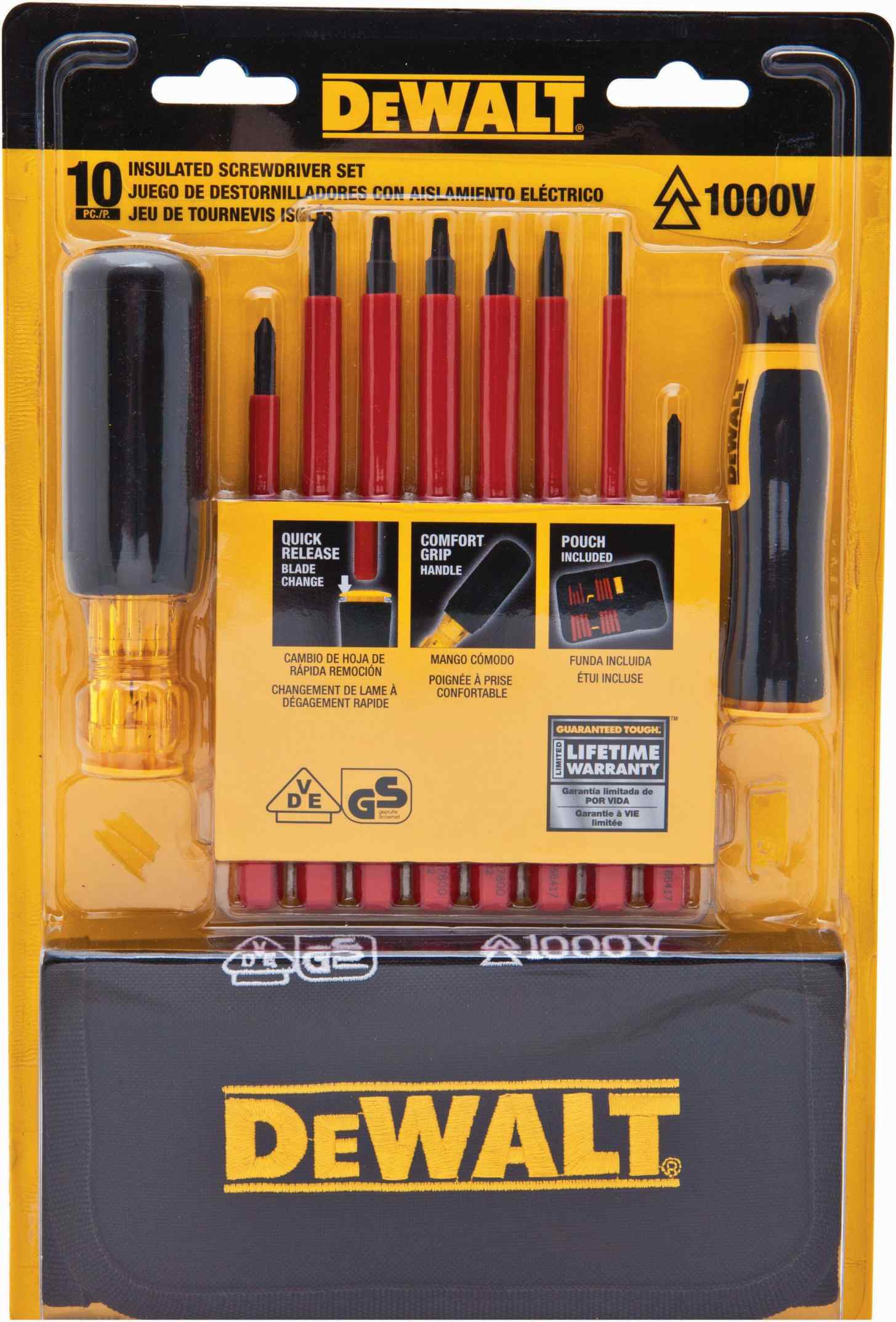 DeWalt DWHT66417 Vinyl Grip Insulated Screwdriver Set
