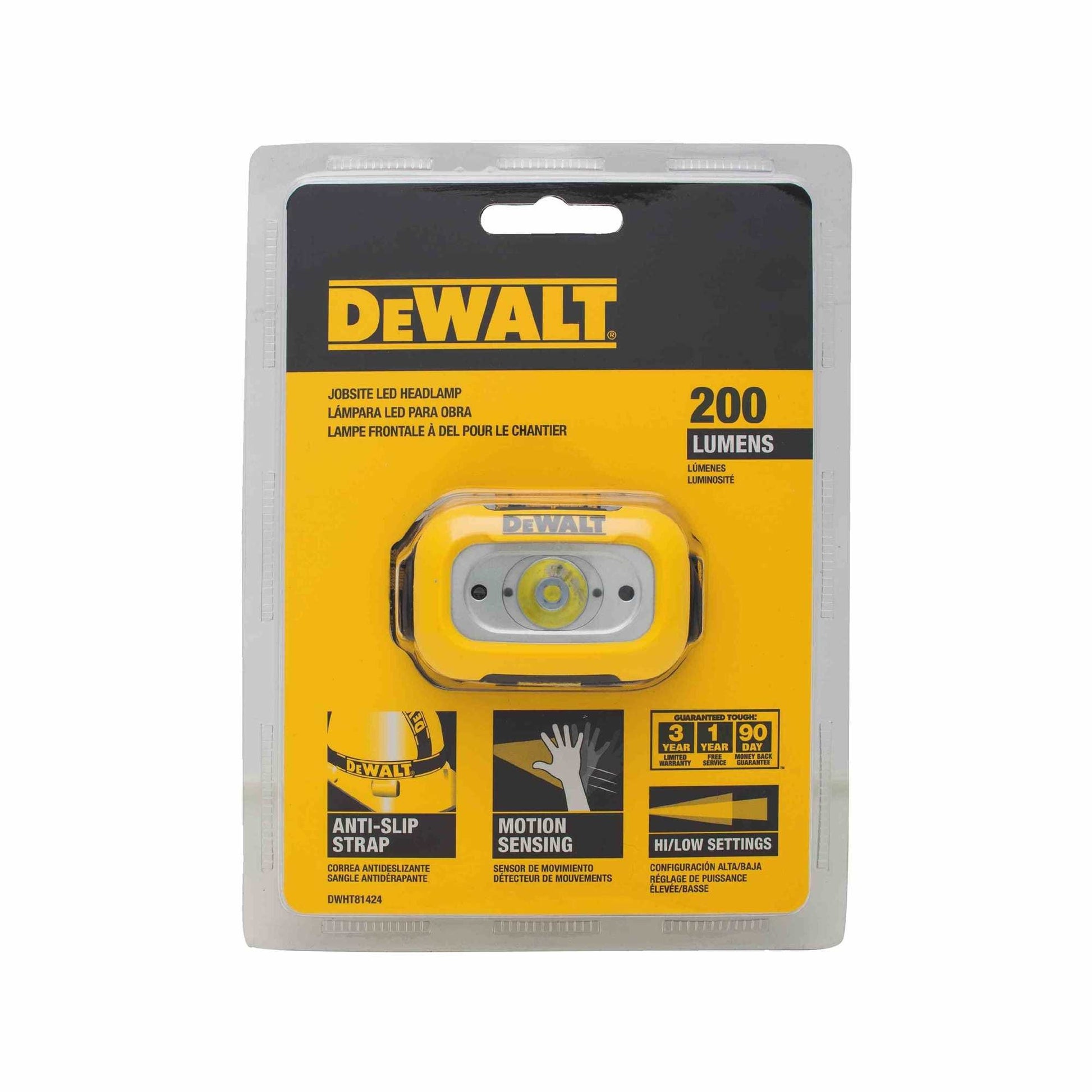 DeWalt DWHT81424 200 Lumen Led Headlamp