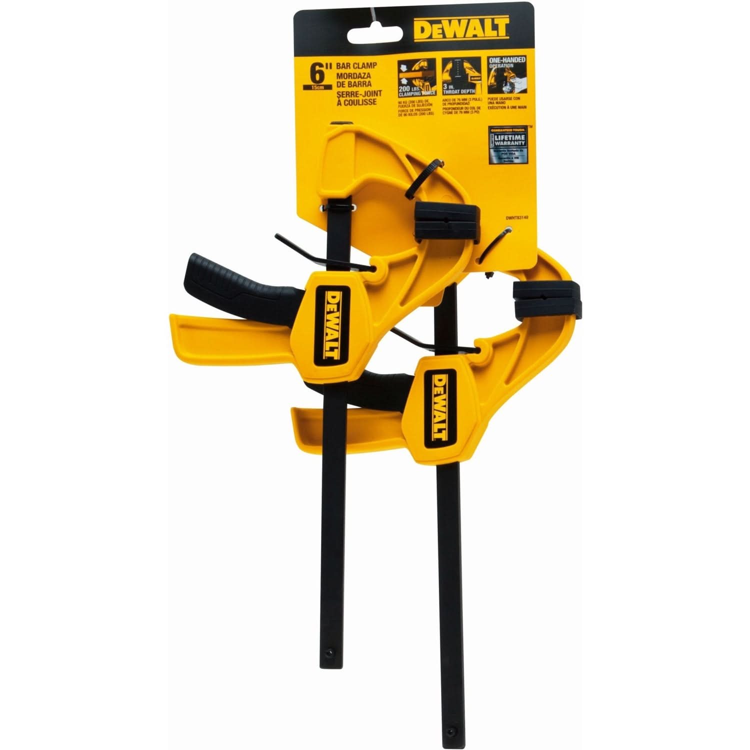 DeWalt DWHT83149 6" Medium Bar Clamps