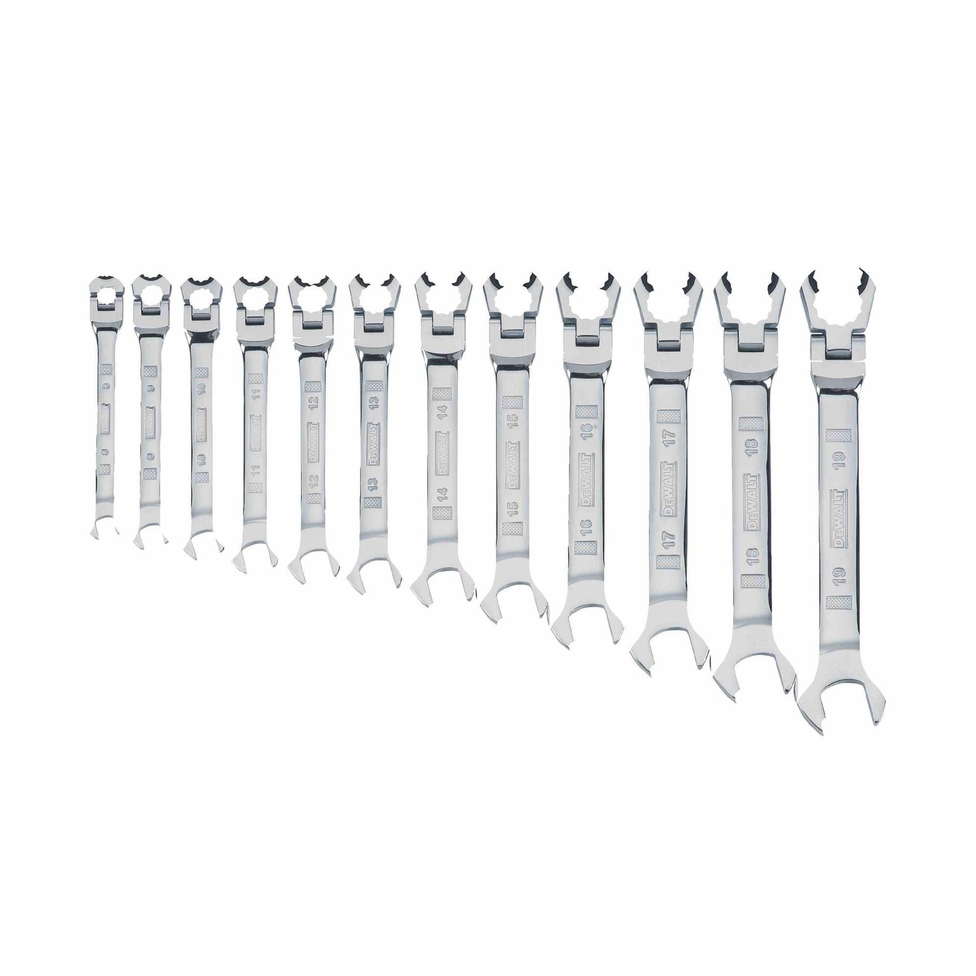 Dewalt DWMT19229 12 Piece Flex Head Ratcheting Metric Wrench Set