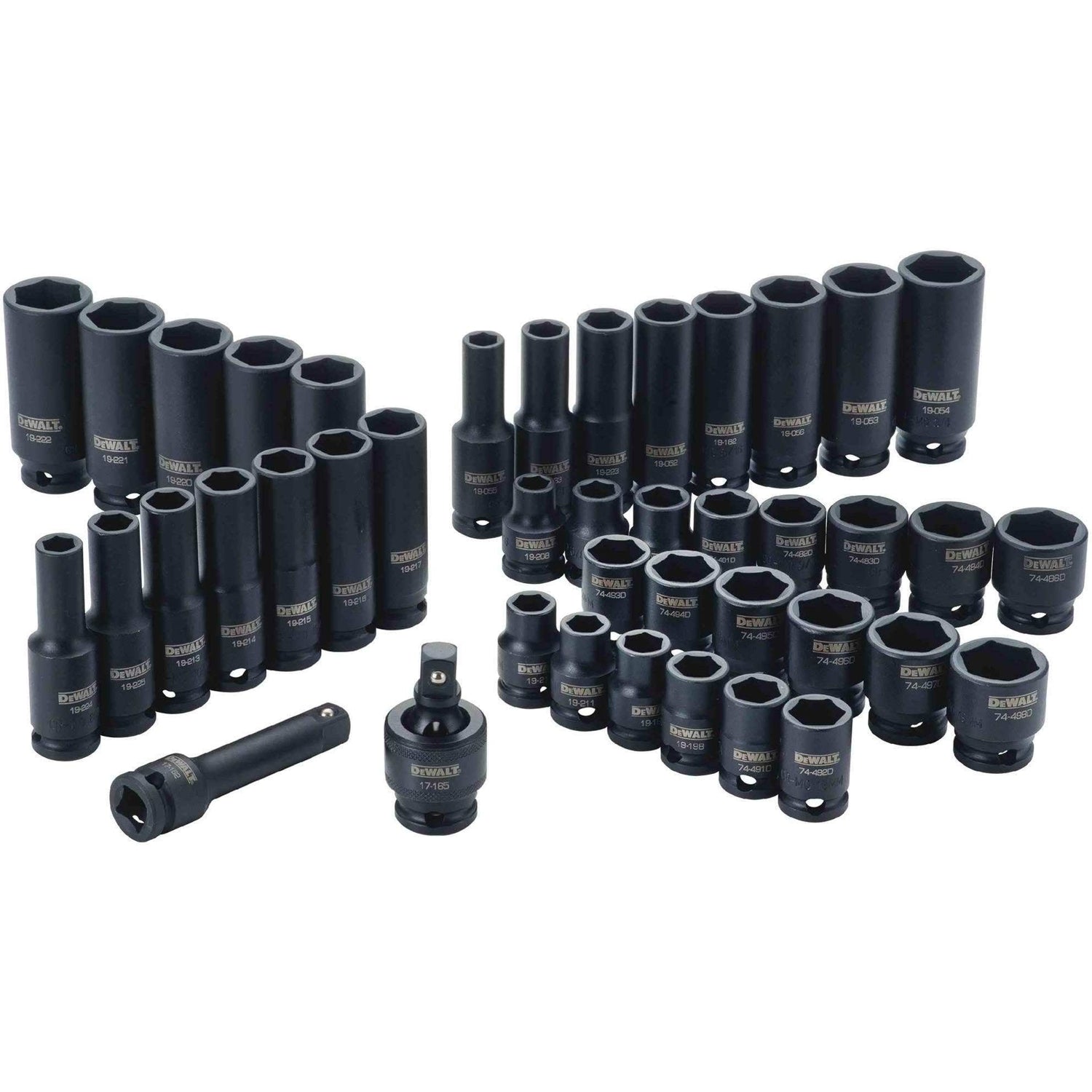 Dewalt DWMT19248 42 Piece 3/8-in Drive Combination Impact Socket Set - 6 Point