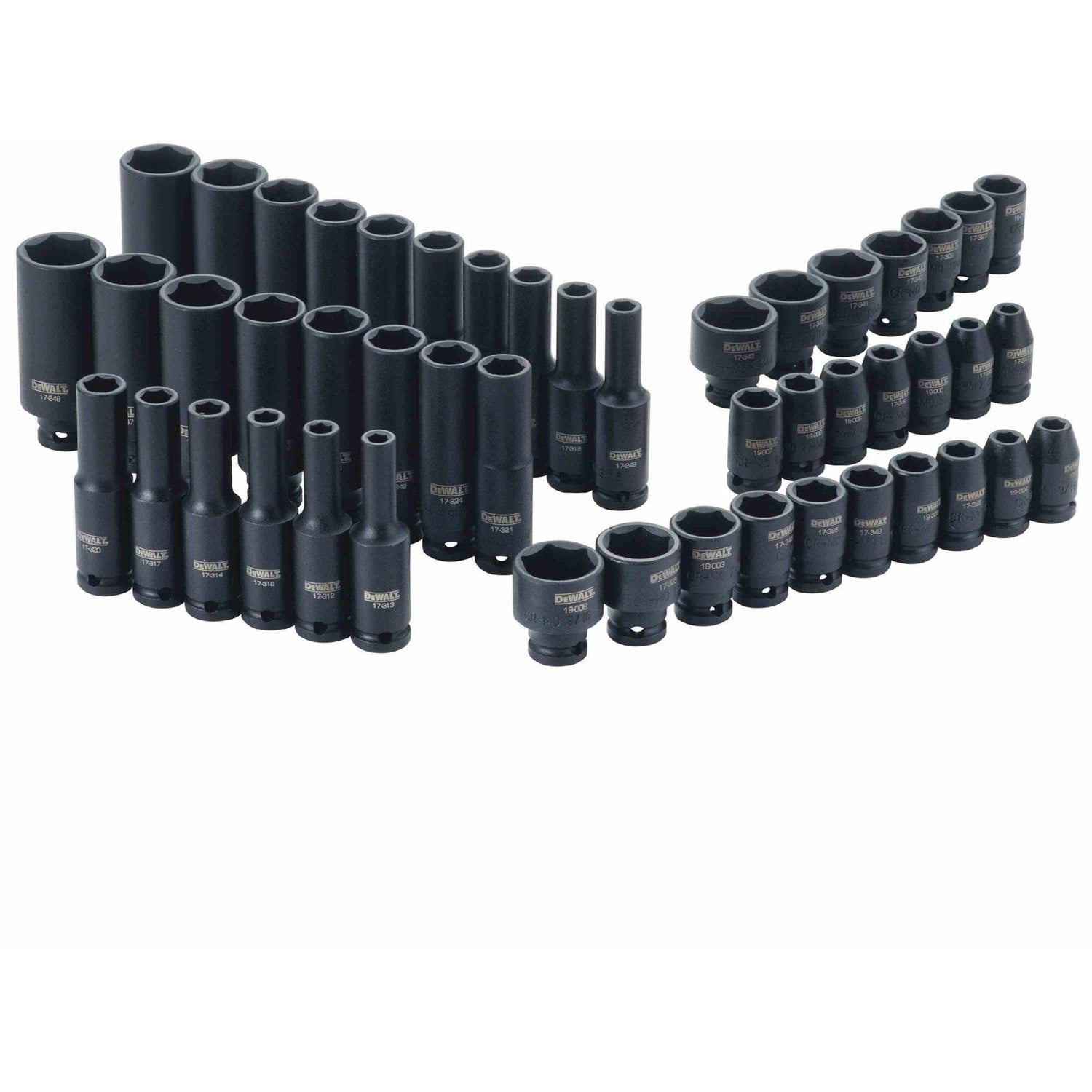 Dewalt DWMT19251 48 Piece 1/4-in Drive Combination Impact Socket Set 6 PT