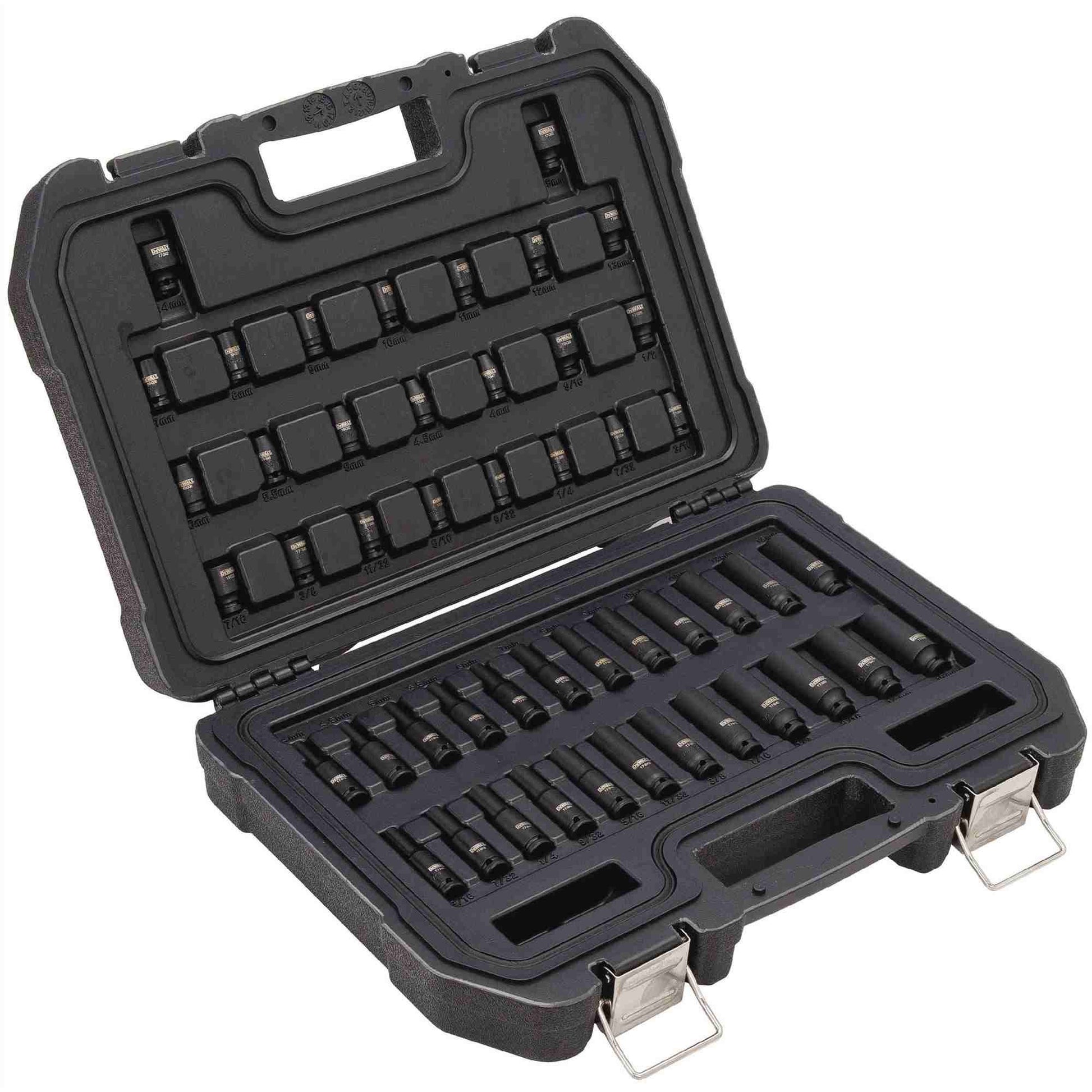 Dewalt DWMT19251 48 Piece 1/4-in Drive Combination Impact Socket Set 6 PT