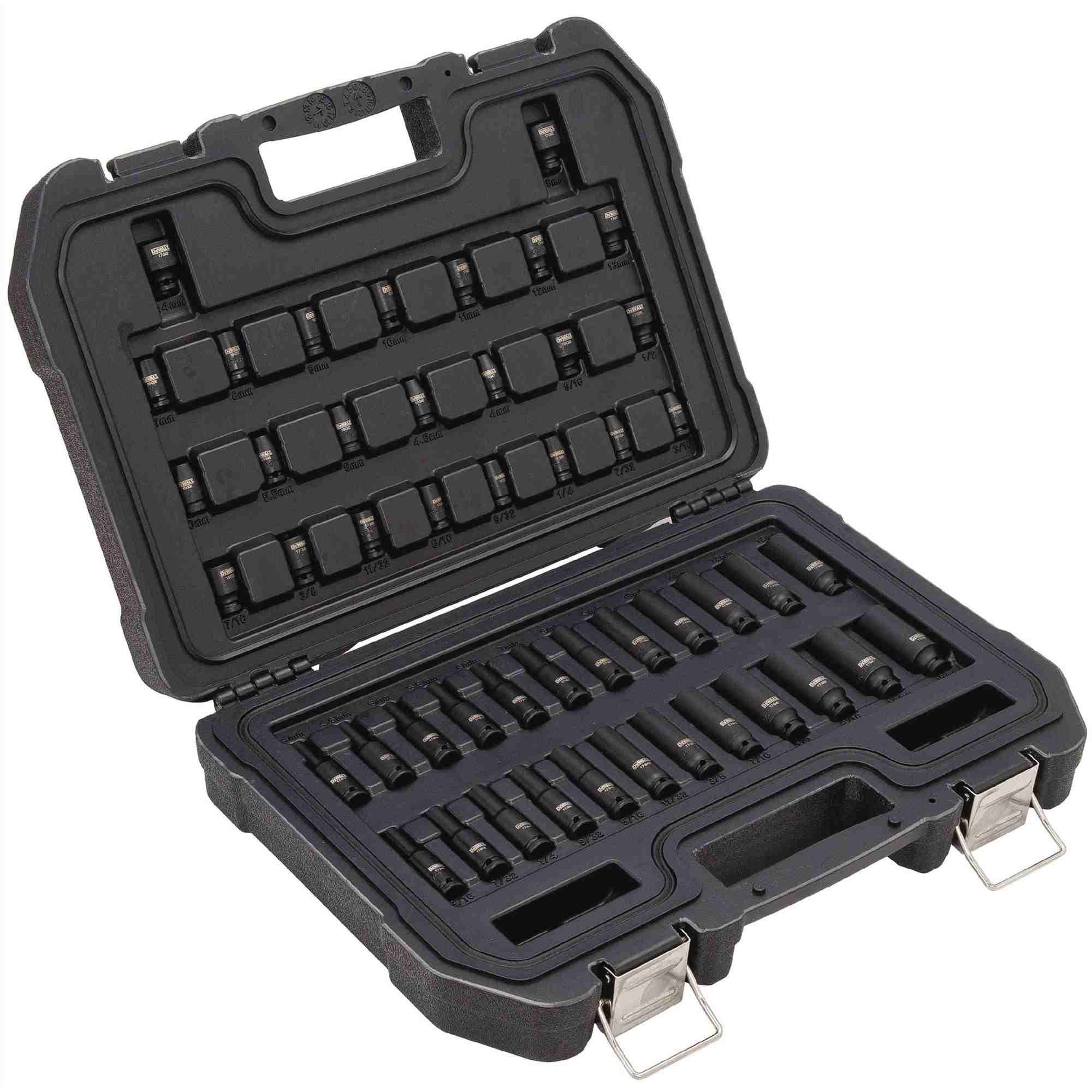 Dewalt DWMT19251 48 Piece 1/4-in Drive Combination Impact Socket Set 6 PT