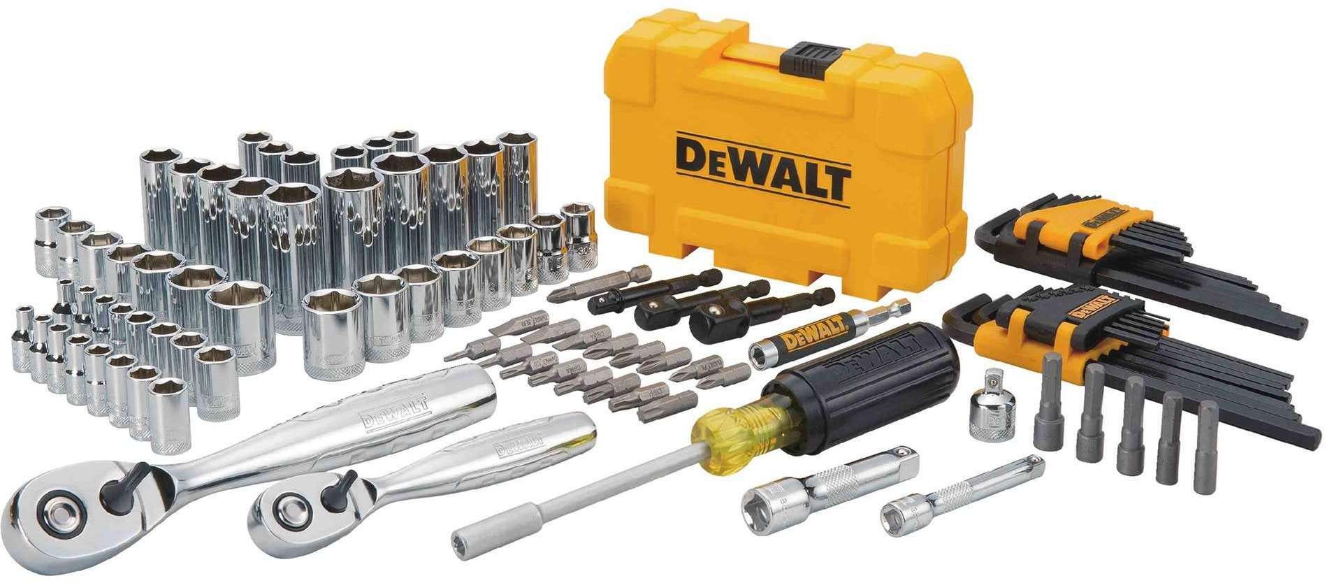 Dewalt DWMT73801 108 Piece 1/4-in & 3/8-in Drive Mechanics Tools Set