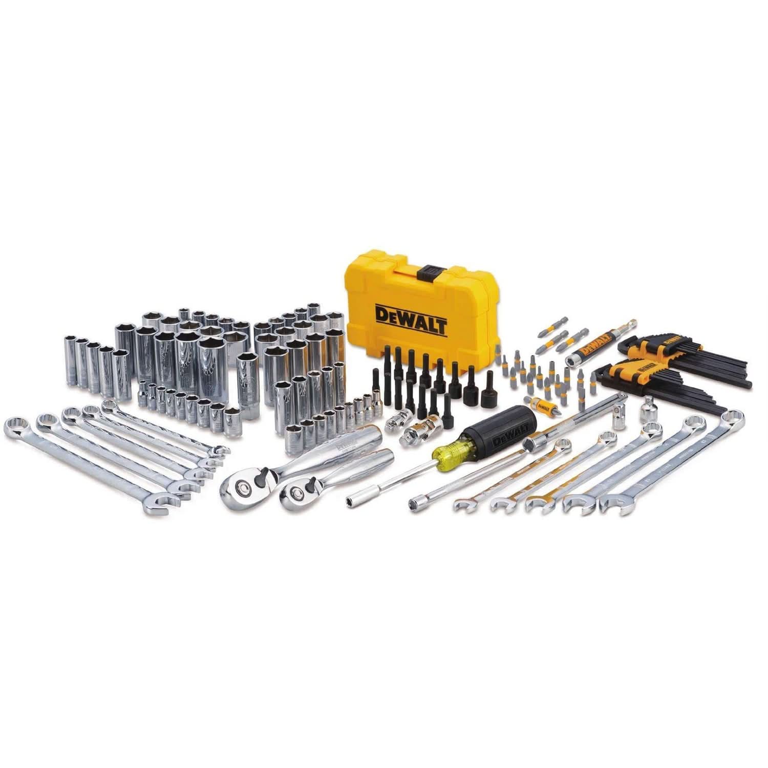 DWE フルセット　2/4 Dewalt DWMT73802 142 Piece 1/4-in & 3/8-in Drive Mechanics Tools