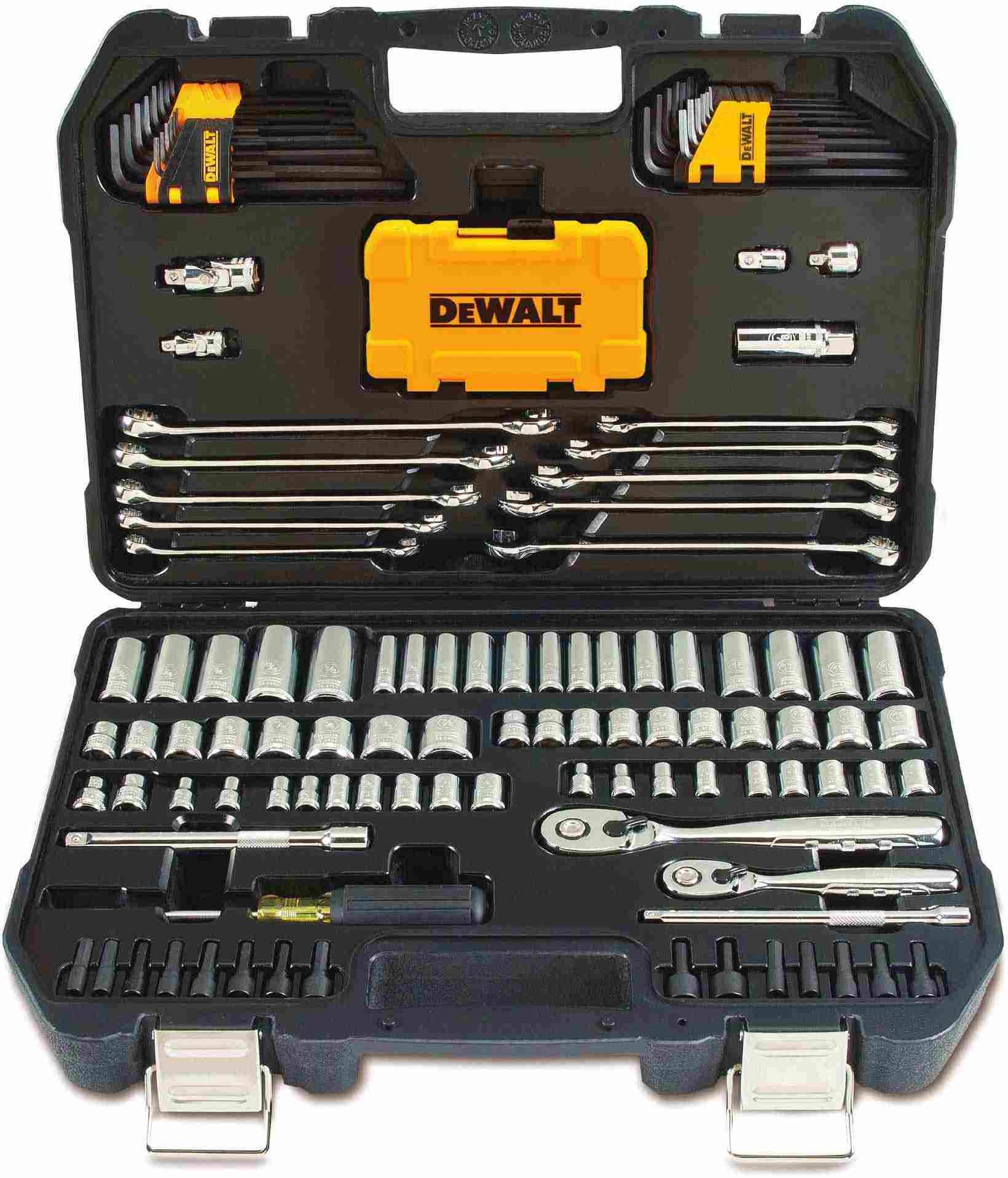 Dewalt DWMT73802 142 Piece 1/4-in & 3/8-in Drive Mechanics Tools Set