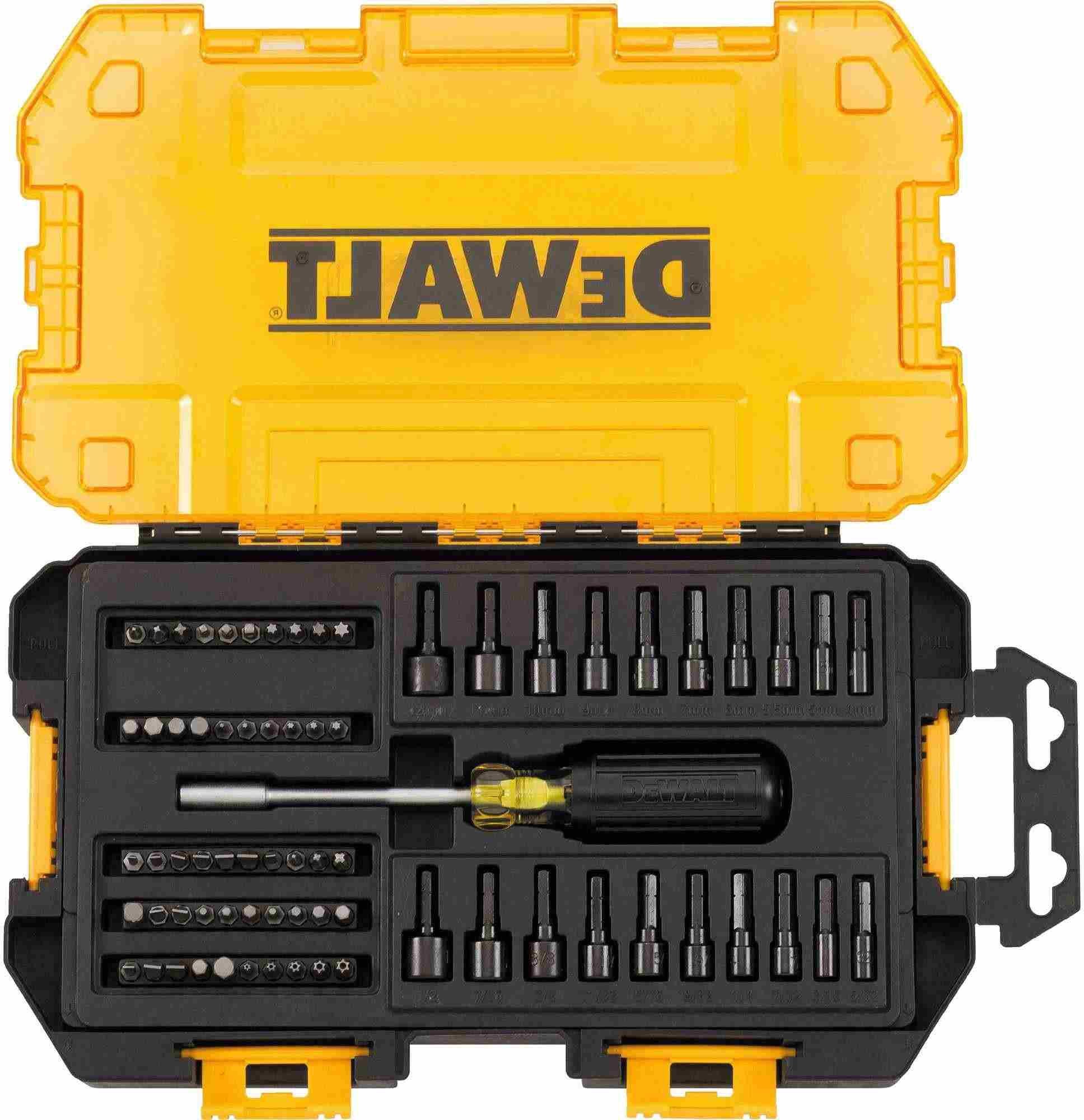 Dewalt DWMT73808 70-Piece 1/4" Multi-Bit & Nut Driver Set
