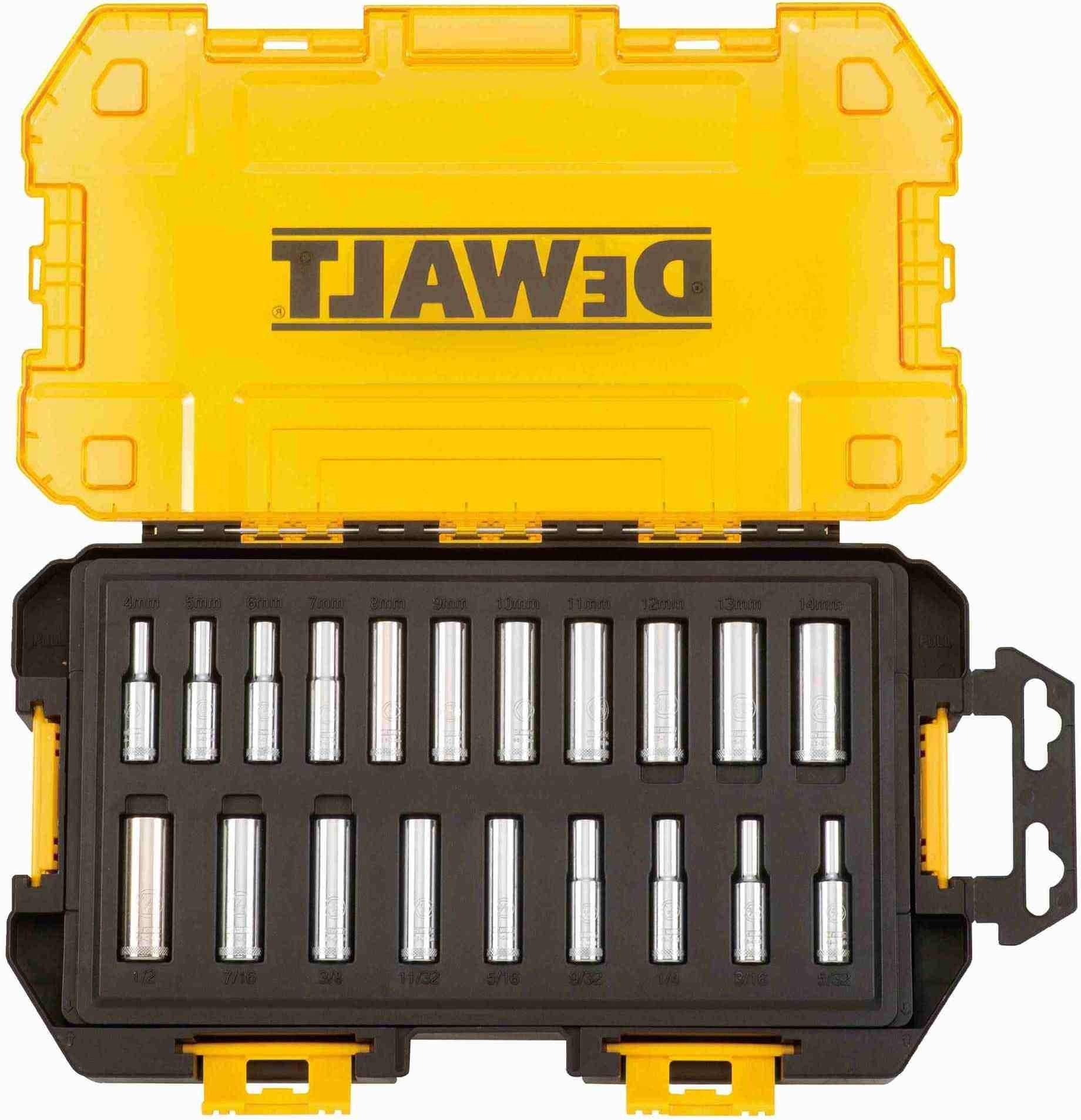 Dewalt DWMT73811 20 Piece 1/4-in Drive Deep Combination Socket Set