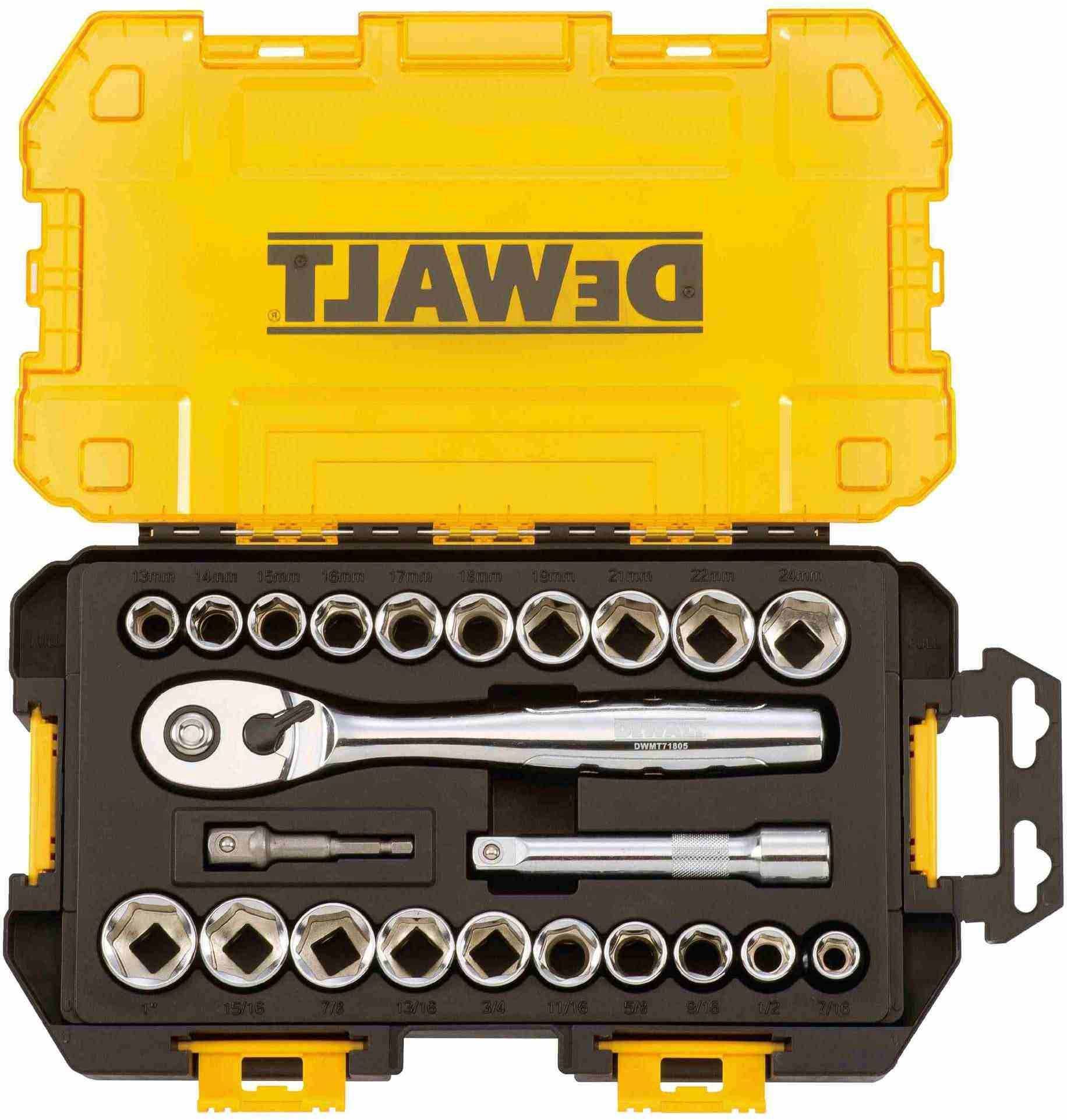 Dewalt DWMT73813 23-Piece 1/2-in Drive Combination Socket Set
