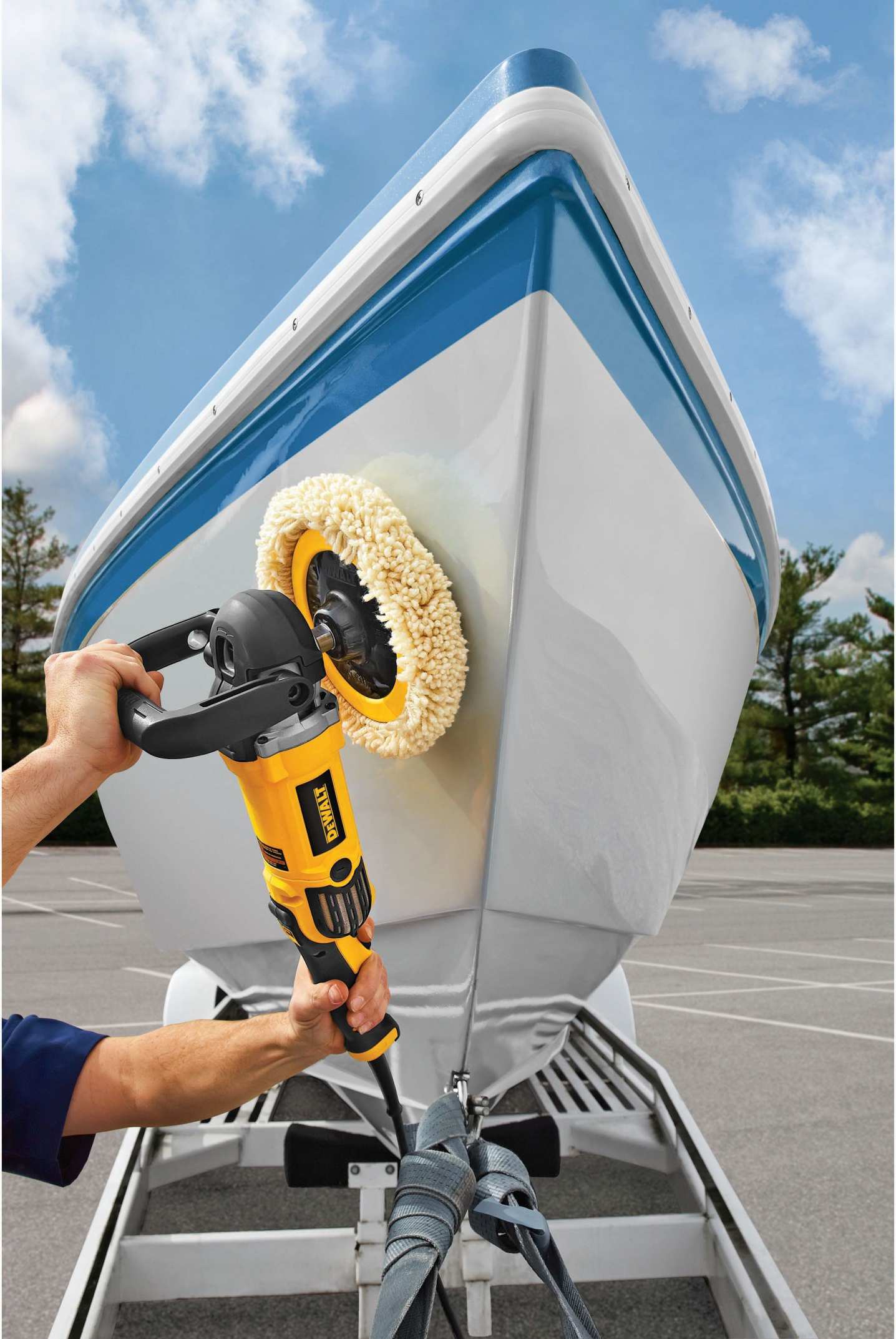 DeWalt DWP849X 7"/9" Variable Speed Polisher with Soft Start
