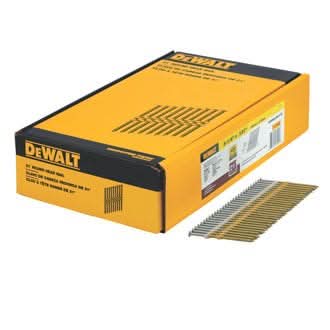 DeWalt DWRHS12D131 3-1/4-Inch x .131-Inch Plastic Collated 21 degree Smooth Bright Full Round Head Nail 2,000-Pack