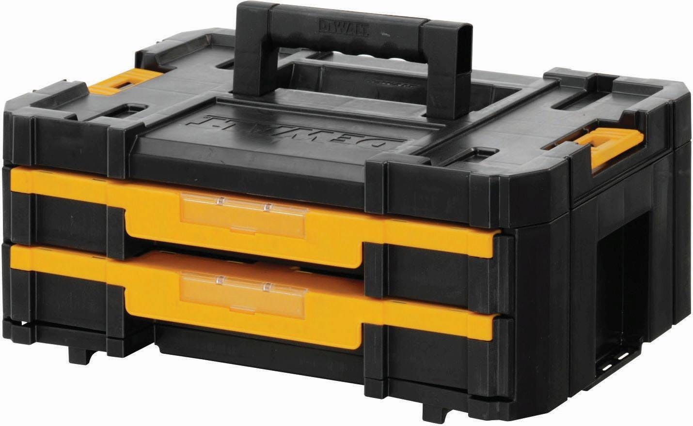 DeWalt DWST17804 TSTAK Tool Case with 2 Drawers and Dividers - Storage System Tool Box