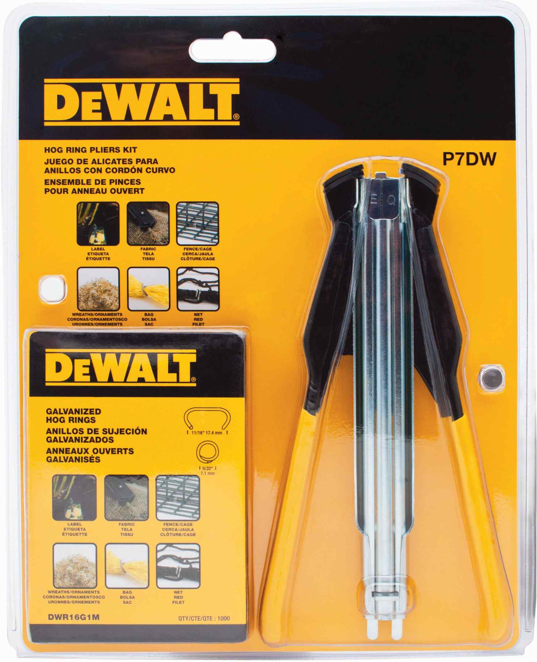 DeWalt P7DW Hog Ring Pliers Kit