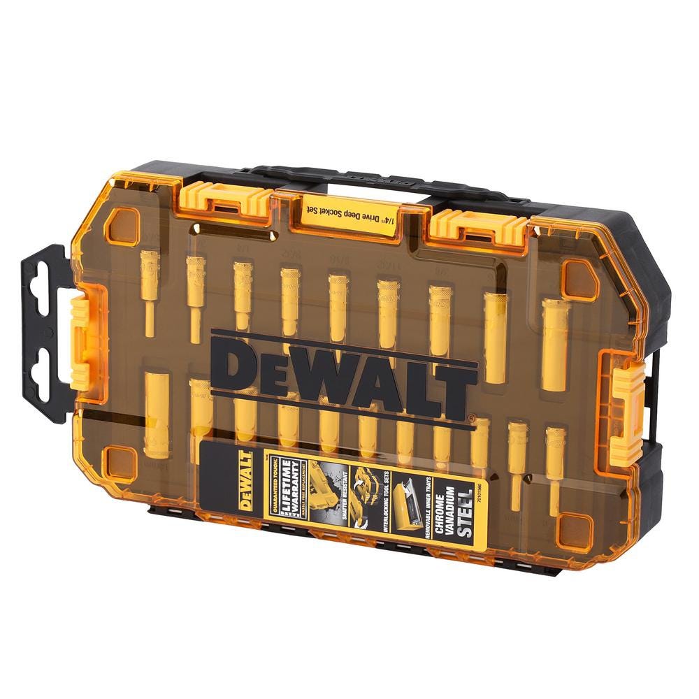 Dewalt DWMT73811 20 Piece 1/4-in Drive Deep Combination Socket Set