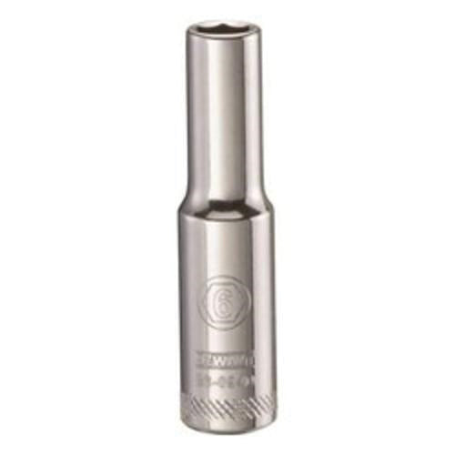 DeWALT DWMT86094OSP 1/4 inch Drive 6 mm 6-Point Deep Socket for automotive and mechanical fastening work