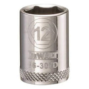 DeWALT DWMT86307OSP 3/8 inch Drive 12 mm 6-Point Socket for automotive and mechanical fastening work