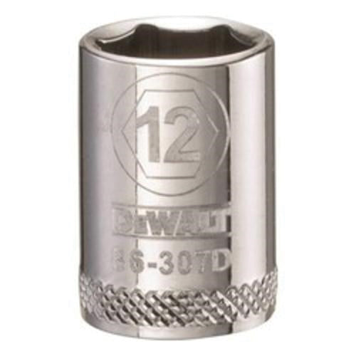 DeWALT DWMT86307OSP 3/8 inch Drive 12 mm 6-Point Socket for automotive and mechanical fastening work