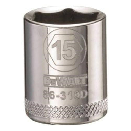 DeWALT DWMT86310OSP 3/8 inch Drive 15 mm 6-Point Socket for automotive and mechanical fastening work