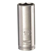 DeWALT DWMT86327OSP 3/8 inch Drive 15 mm 6-Point Deep Socket for automotive and mechanical fastening work