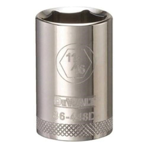 DeWALT DWMT86448OSP 1/2 inch Drive 11/16 inch 6-Point Socket for automotive and mechanical fastening work