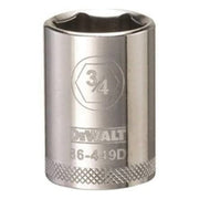 DeWALT DWMT86449OSP 1/2 inch Drive 3/4 inch 6-Point Socket for automotive and mechanical fastening work