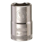 DeWALT DWMT88766OSP 1/2 in. Drive 5/8 in. 6-Point Socket for 5/8 in. SAE fasteners, chrome hand socket for automotive and mechanical work