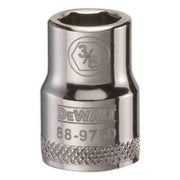 DeWALT DWMT88976OSP 3/8 in. Drive 3/8 in. 6-Point Socket for 3/8 in. SAE fasteners, chrome hand socket for automotive and mechanical work