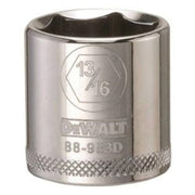 DeWALT DWMT88983OSP 3/8 in. Drive 13/16 in. 6-Point Socket for 13/16 in. SAE fasteners, chrome hand socket for automotive and mechanical work