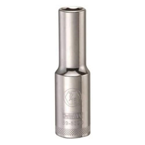 DeWALT DWMT89532OSP 1/2 in. Drive 7/16 in. 6-Point Deep Socket for 7/16 in. SAE fasteners, chrome hand socket for automotive and mechanical work