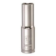 DeWALT DWMT93528OSP 1/2 in. Drive 13 mm 6-Point Deep Socket for 13 mm metric fasteners, chrome hand socket for automotive and mechanical work