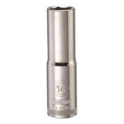 DeWALT DWMT93529OSP 1/2 in. Drive 14 mm 6-Point Deep Socket for 14 mm metric fasteners, chrome hand socket for automotive and mechanical work